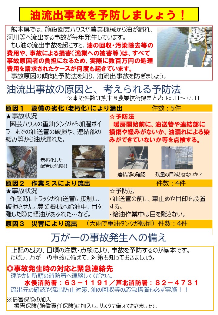 油流出事故予防まとめ2025