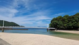 湯の児海水浴場満潮